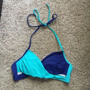 Wrap bikini halter top