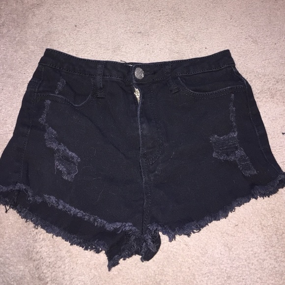 Charlotte Russe Black High Waisted Shorts