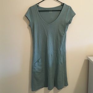 Gray-green sun dress