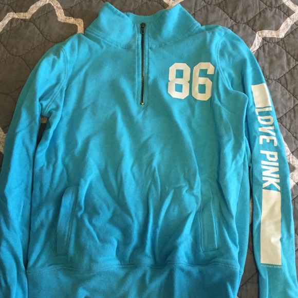 Victoria's Secret Pink Quarter Zip Sweatshirt