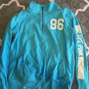 Victoria's Secret Pink Quarter Zip Sweatshirt