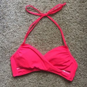 Wrap bikini halter top