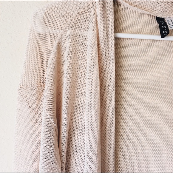 • new • Beige Lightweight Cardigan