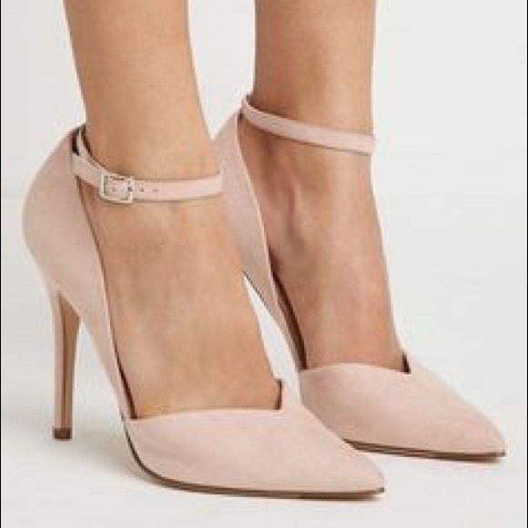 Blush colored high heels