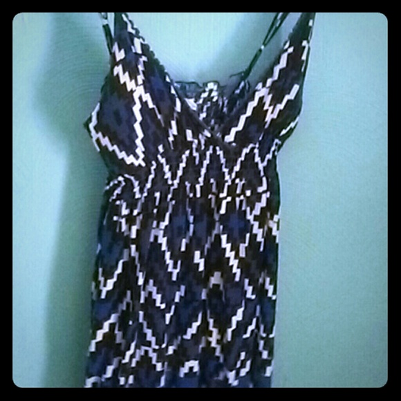 Blue and Black Pretty Dress