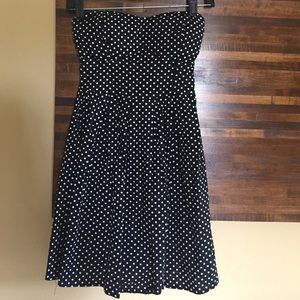 Polka dot sleeveless dress