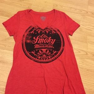 Ole Smokey Tennessee Moonshine V-neck tee