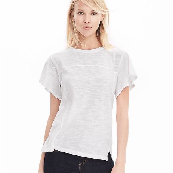 Banana Republic Flutter Sleeve Top