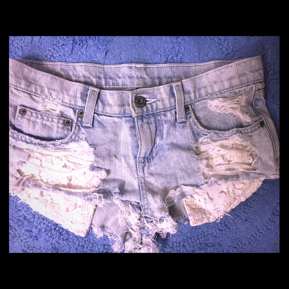 LF Car Mar denim shorts