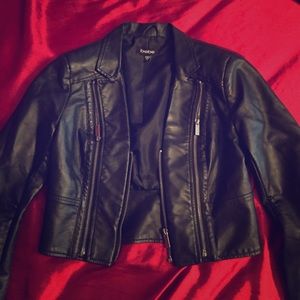 Black Faux Leather Jacket