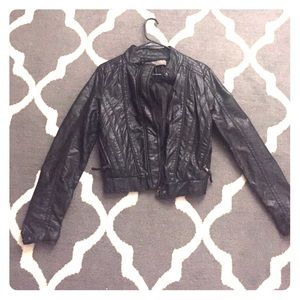 Faux leather jacket