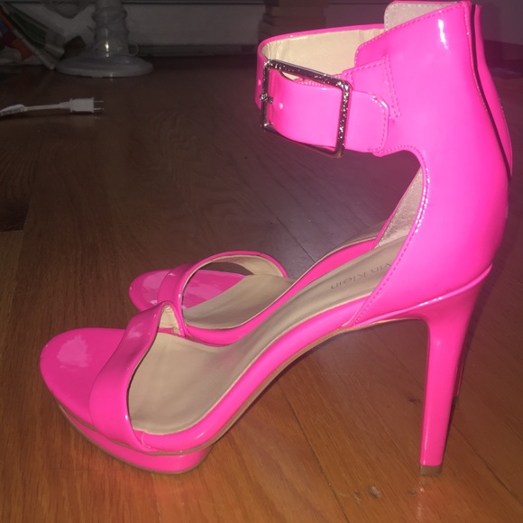Neon pink Calvin Klein sandals size 8