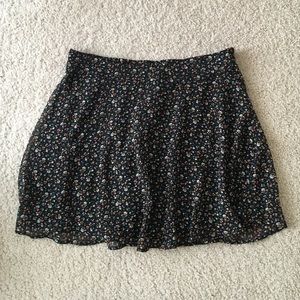 Flounce mini skirt