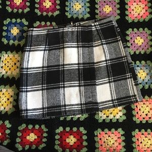Plaid mini skirt