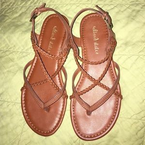 Altar'd State strappy braided sandals  new!!