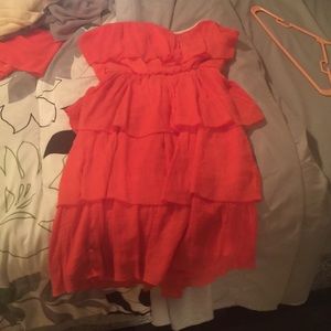 Strapless above the knee dress