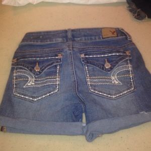 American eagle shorts 2 pair !! light wash & dark