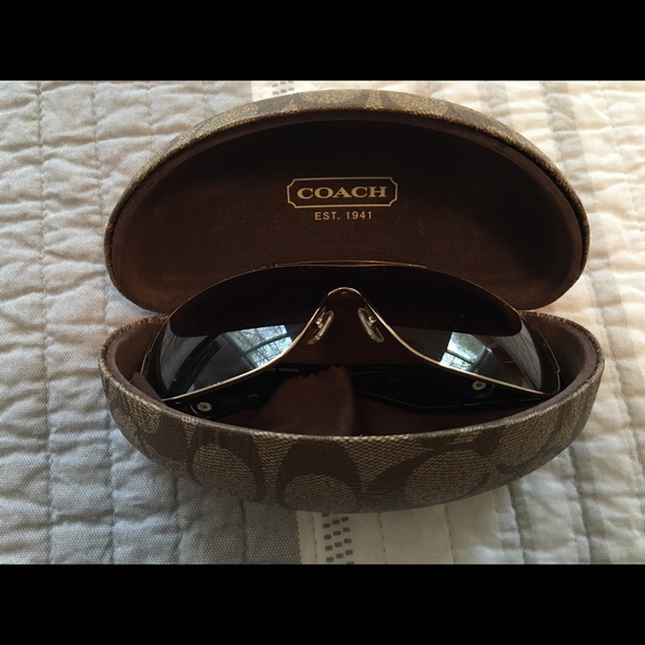 Authentic Coach Aviator Sunglasses -Tortoise/Gold
