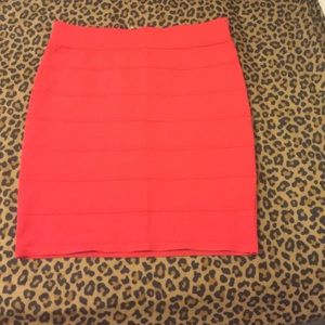 Red tube skirt