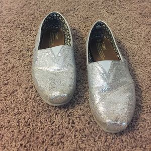 Silver sparkle TOMS