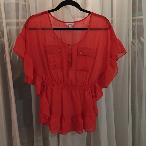 Candies Coral Blouse