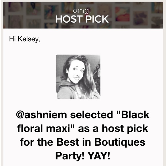 1 left!! Host pick 10/19 Black floral maxi - Picture 4 of 4