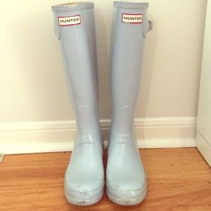 Seafoam Blue Hunter Wellies ☔️