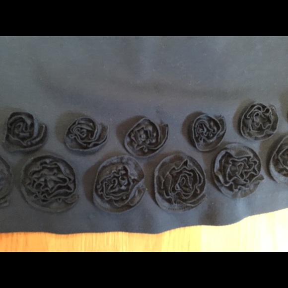✨sold ✨ Beautiful Navy Rosette Dress - Picture 4 of 4