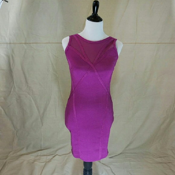 NWOT Hot pink bodycon dress - Picture 1 of 2