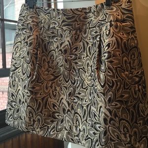 SALE 🌟Ann Taylor LOFT skirt. Brown & gold brocade