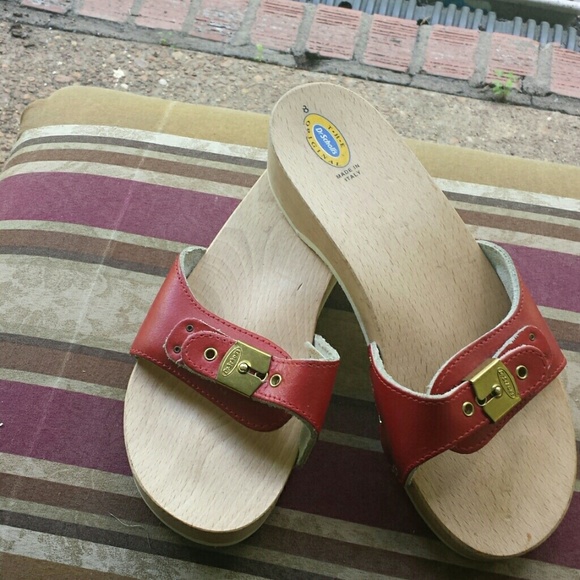 Dr. Scholls wooden clogs
