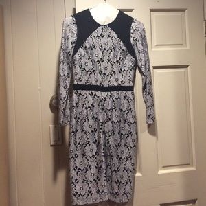 Reiss silver flower dress