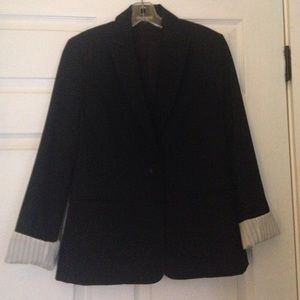 Single button black blazer