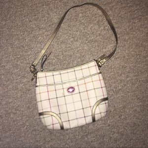 Plaid Coach Crossbody bag