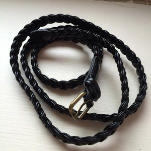 Braided black belt