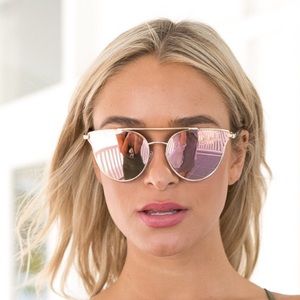 Mura rose pink mirrored sunglasses