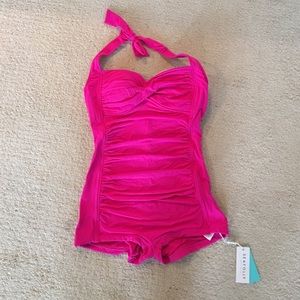 Seafolly Goddess Boyleg Maillot Swimsuit