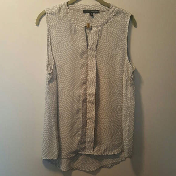 Harve Benard XL sleeveless blouse clasp neck XL