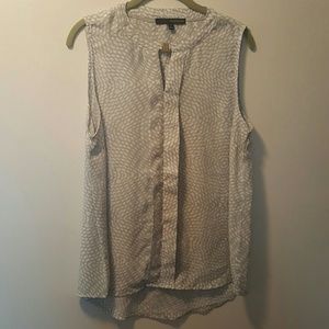 Harve Benard XL sleeveless blouse clasp neck XL