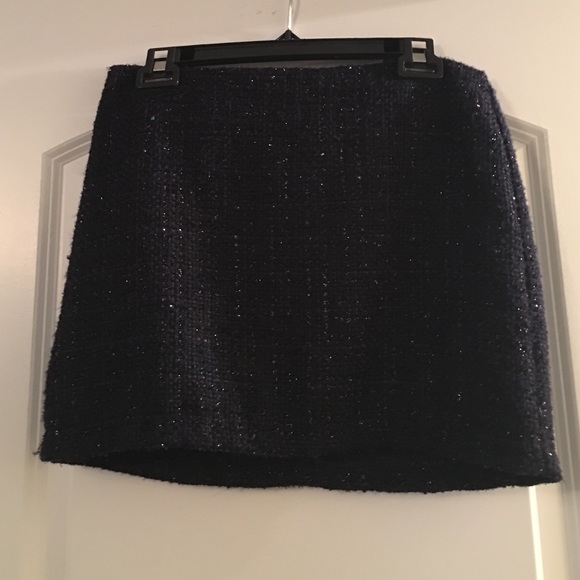 Navy sparkle skirt