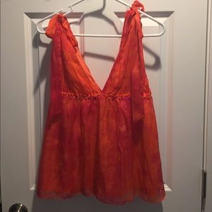 ALICE & Olivia tie shoulder top