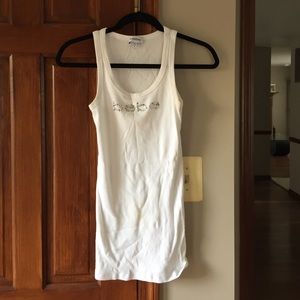 Bebe Rhinestone Tank