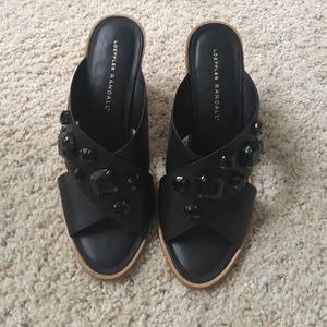 Loeffler Randall jeweled slides