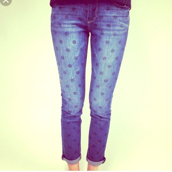 Kensie Denim - Kensie polka dot jeans