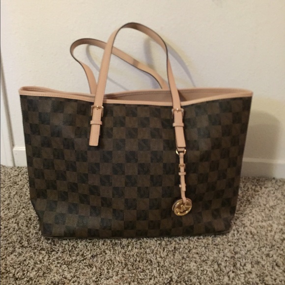 Michael Kors black and brown tote