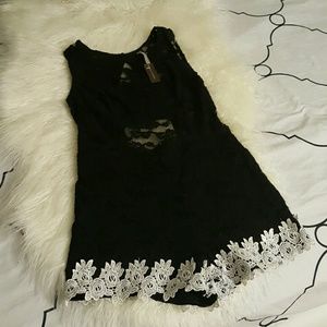 Black short romper