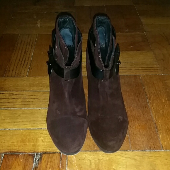 Rag & Bone Brown Suede Harrow Booties - Picture 2 of 4