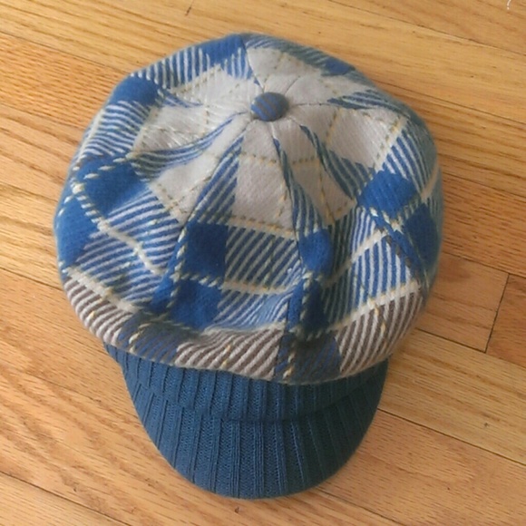 Turquoise plad cap - Picture 2 of 3