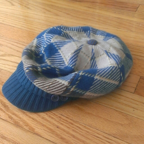 Turquoise plad cap - Picture 3 of 3
