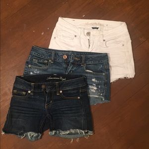 Distressed American Eagle Jean Shorts